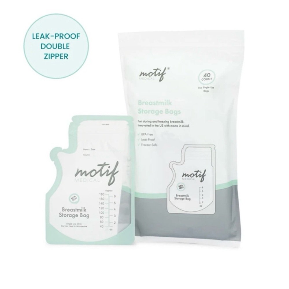 Motif Medical Breastmilk Storage Bags 100 count 8oz Single Use Bags NEW